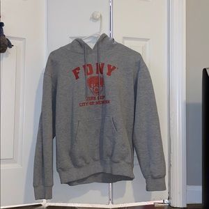 FDNY grey hoodie / sweatshirt